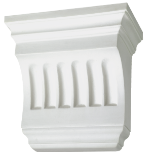 Large Fluted Plaster Corbel