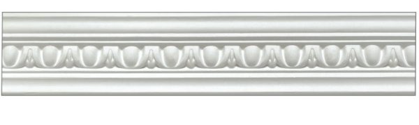 Georgian ornate plaster cornice 100x100mm - 3.0m, in a Egg & Dart Ornate design