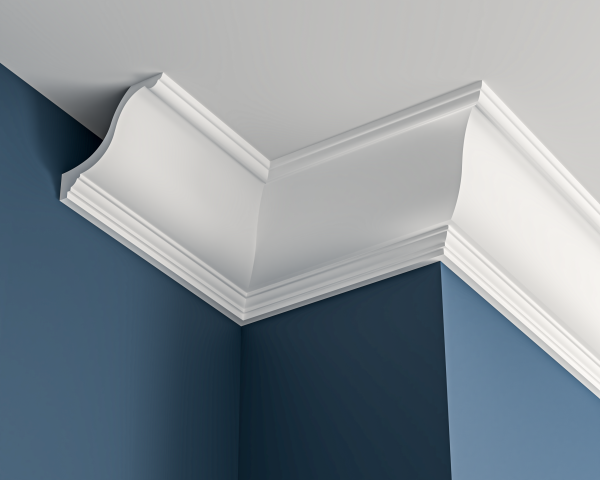 Georgian plaster cornice 165x145mm - 3.0m, in a Plain Ogee design