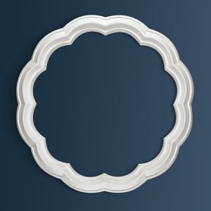 Art Deco Plain plaster ceiling rose 470mm diameter with traditional Plain detail
