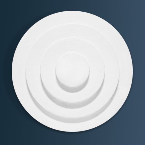 Art Deco Plain plaster ceiling rose 610mm diameter with traditional Plain detail