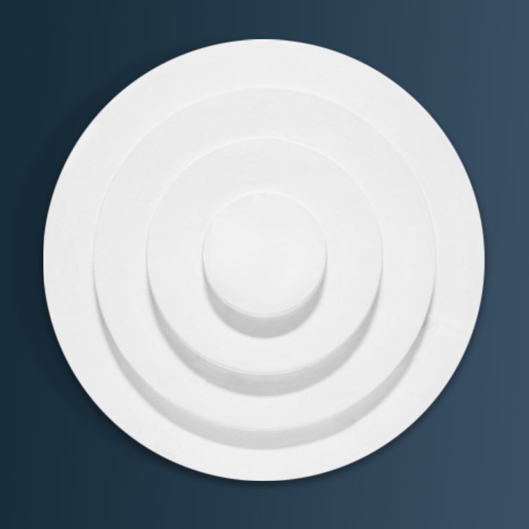 Art Deco Plain plaster ceiling rose 610mm diameter with traditional Plain detail
