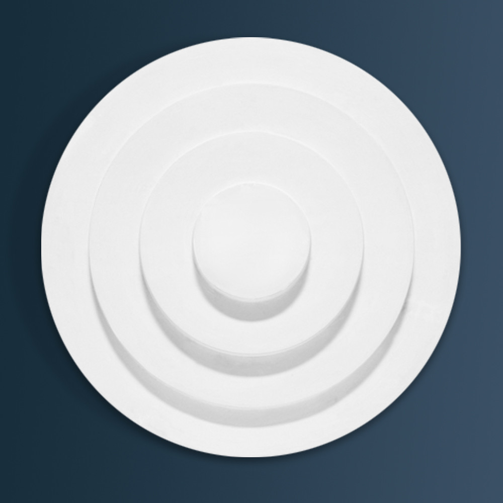 4 Step Art Deco Plaster Ceiling Rose Art Deco Plain plaster ceiling rose 610mm diameter with traditional Plain detail