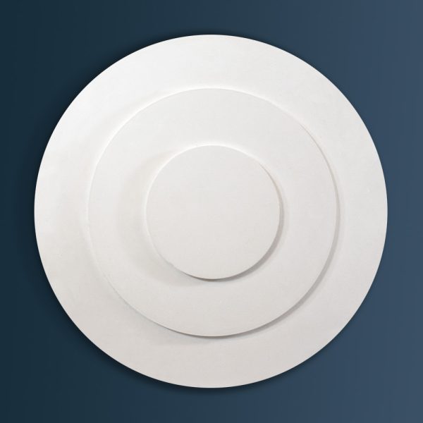 Art Deco plaster ceiling rose 470mm diameter with traditional Plain detail