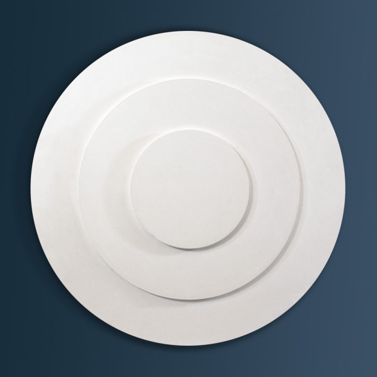 Art Deco plaster ceiling rose 470mm diameter with traditional Plain detail