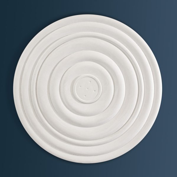Edwardian Decorative plaster ceiling rose 510mm diameter with traditional Plain detail