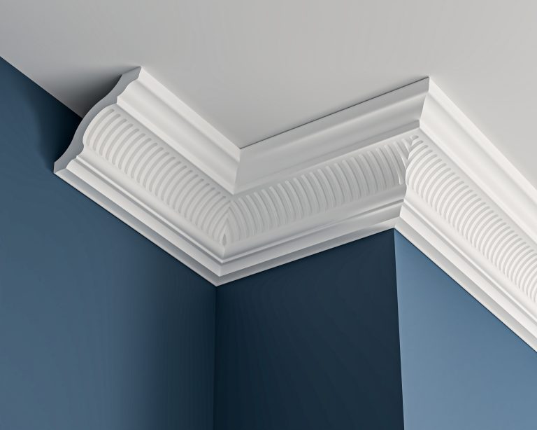 Edwardian ornate plaster cornice 83x70mm - 3.0m, in a Ornate Cove design