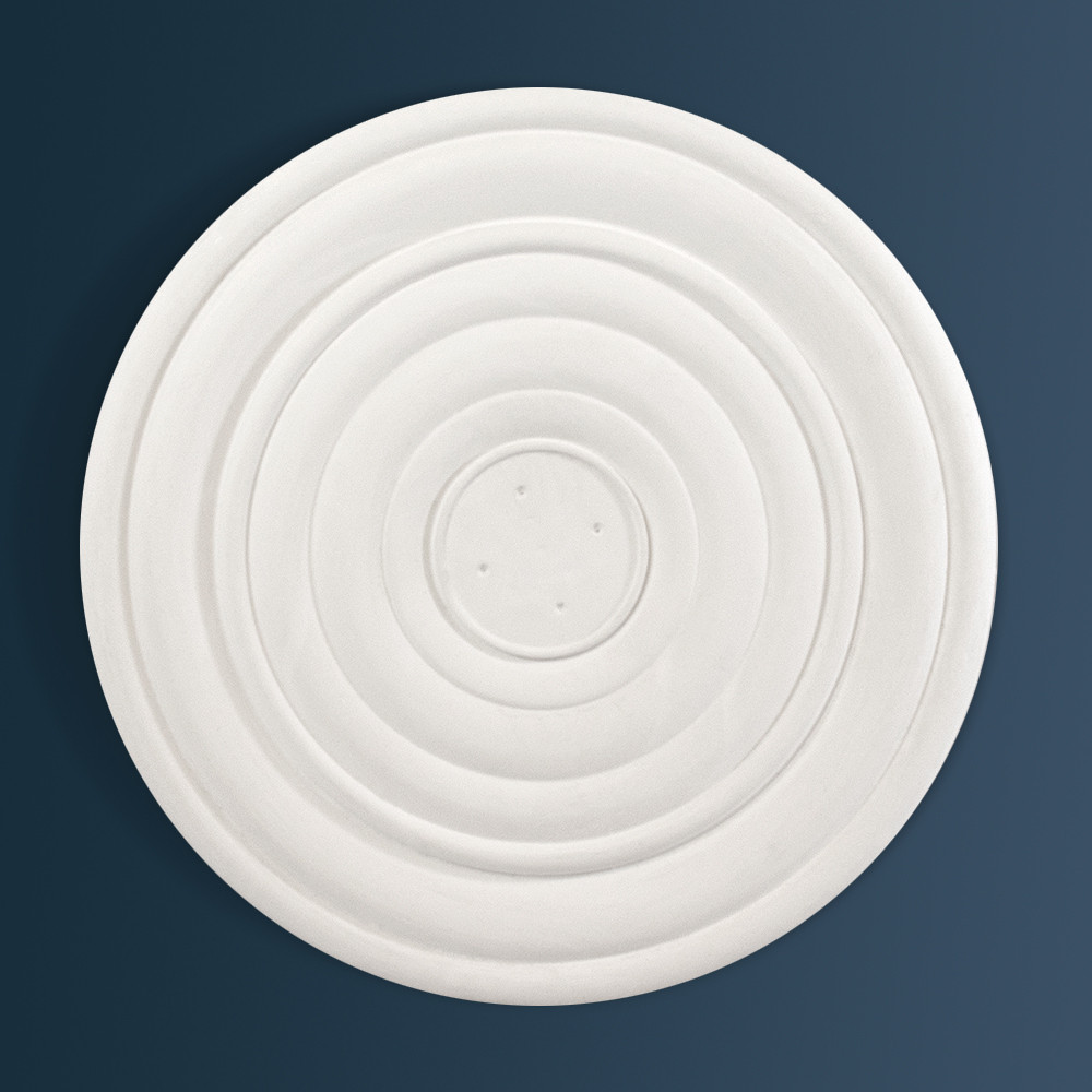 Small Richmond Plain Plaster Ceiling Rose Edwardian Decorative plaster ceiling rose 390mm diameter with traditional Plain detail