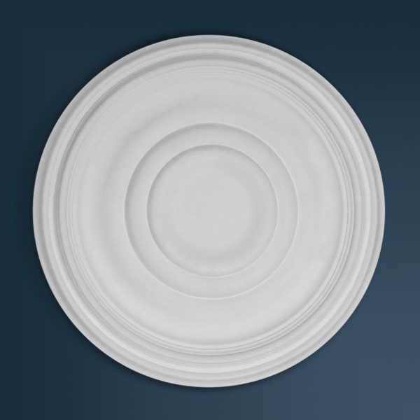 Edwardian Plain plaster ceiling rose 470mm diameter with traditional Plain detail