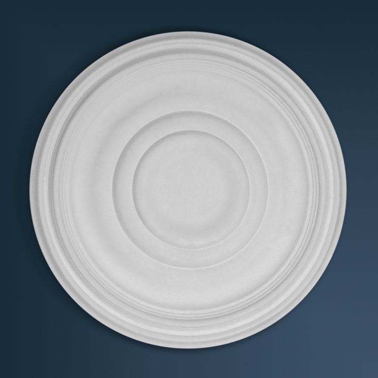 Edwardian Plain plaster ceiling rose 470mm diameter with traditional Plain detail