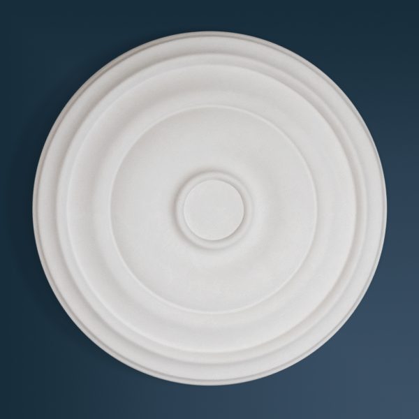 Edwardian Plain plaster ceiling rose 480mm diameter with traditional Plain detail