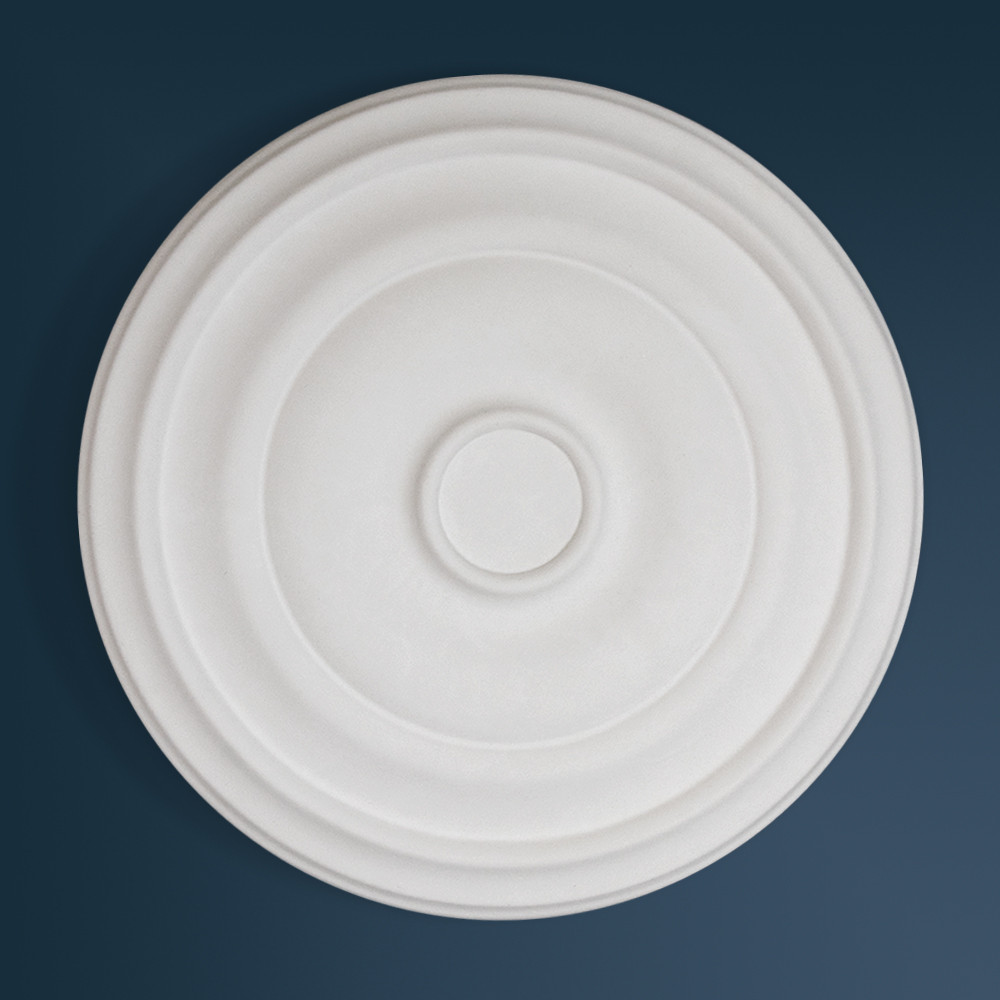 Citron Plaster Ceiling Rose Edwardian Plain plaster ceiling rose 480mm diameter with traditional Plain detail