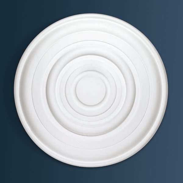 Edwardian Plain plaster ceiling rose 620mm diameter with traditional Plain detail