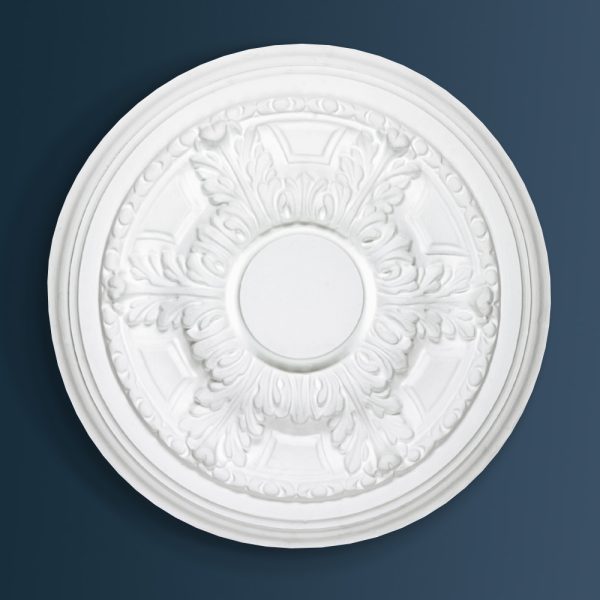 Georgian Decorative plaster ceiling rose 370mm diameter with traditional Ornate, Floral detail
