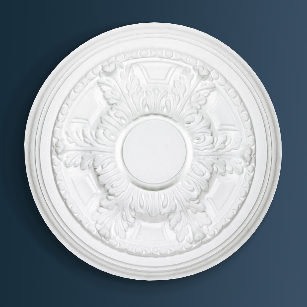 Small Virginia Plaster Ceiling Rose Georgian Decorative plaster ceiling rose 370mm diameter with traditional Ornate, Floral detail