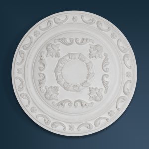 Georgian Decorative plaster ceiling rose 420mm diameter with traditional Ornate, Leaf detail