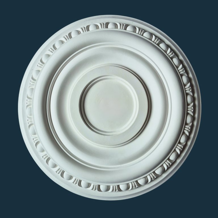 Georgian Decorative plaster ceiling rose 440mm diameter with traditional Ornate, Egg & Dart detail