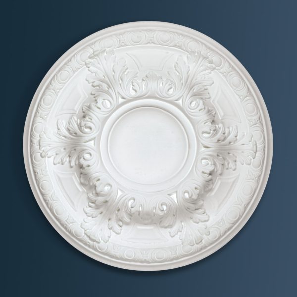 Georgian Decorative plaster ceiling rose 480mm diameter with traditional Ornate, Floral detail