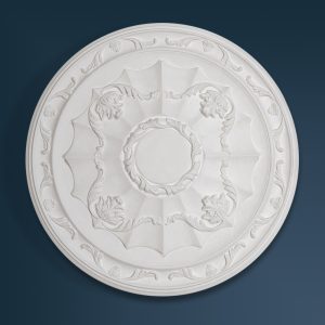 Georgian Decorative plaster ceiling rose 500mm diameter with traditional Ornate, Leaf detail