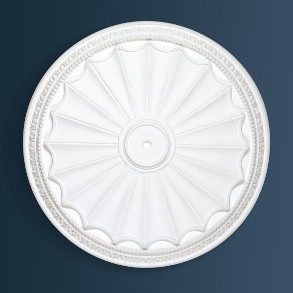 Georgian Decorative plaster ceiling rose 520mm diameter with traditional Ornate, Egg & Dart detail