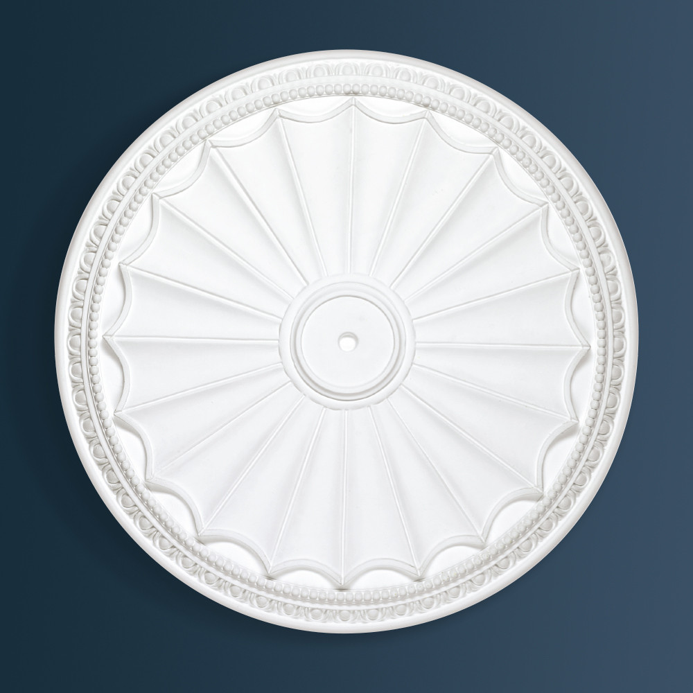 Adams Egg & Dart Plaster Ceiling Rose Georgian Decorative plaster ceiling rose 520mm diameter with traditional Ornate, Egg & Dart detail
