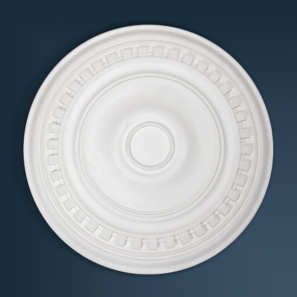 Georgian Decorative plaster ceiling rose 570mm diameter with traditional Ornate, Dentil Block detail