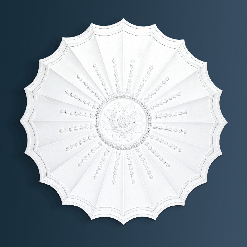 Adams Plaster Ceiling Rose Georgian Decorative plaster ceiling rose 595mm diameter with traditional Ornate detail