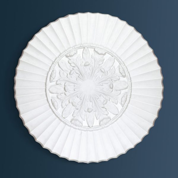 Georgian Decorative plaster ceiling rose 675mm diameter with traditional Ornate, Leaf detail