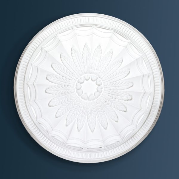 Georgian Decorative plaster ceiling rose 695mm diameter with traditional Ornate, Leaf detail