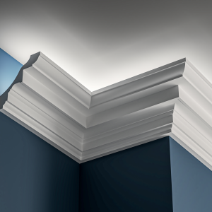 Georgian Lighting cornice 110x115mm large - 3.0m with Plain design for LED lighting.