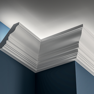 Georgian Lighting cornice 125x120mm - 3.0m with Plain Ogee design for LED lighting.