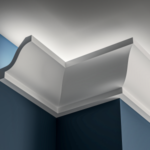 Georgian Lighting cornice 85x85mm - 3.0m with Plain Ogee design for LED lighting.