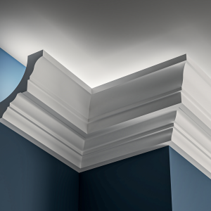 Georgian Lighting cornice 88x105mm - 3.0m with Plain design for LED lighting.