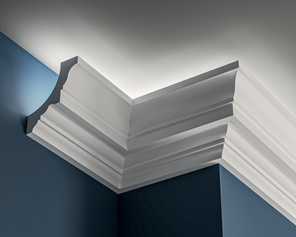 Georgian Lighting cornice 88x105mm - 3.0m with Plain design for LED lighting.