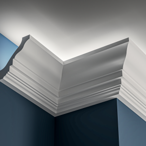 Georgian Lighting cornice 90x100mm - 3.0m with Plain Ogee design for LED lighting.