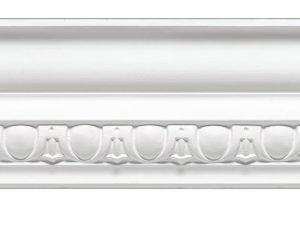 Georgian ornate plaster cornice 85x140mm - 3.0m, in a Egg & Dart, Ornate design