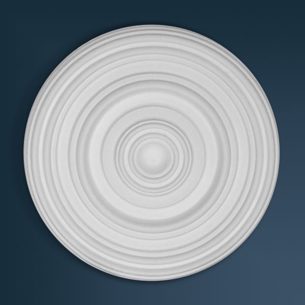 Georgian Plain plaster ceiling rose 245mm diameter with traditional Plain detail
