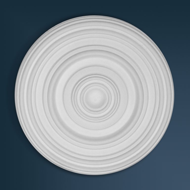 Georgian Plain plaster ceiling rose 310mm diameter with traditional Plain detail