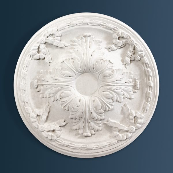 Georgian Plain plaster ceiling rose 395mm diameter with traditional Plain detail