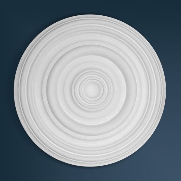 Georgian Plain plaster ceiling rose 450mm diameter with traditional Plain detail