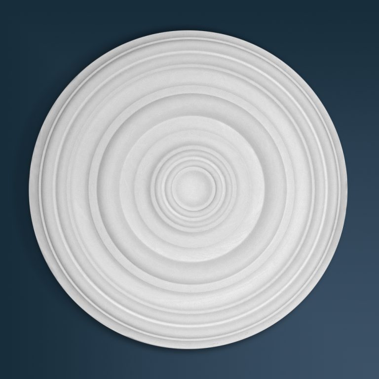 Georgian Plain plaster ceiling rose 450mm diameter with traditional Plain detail