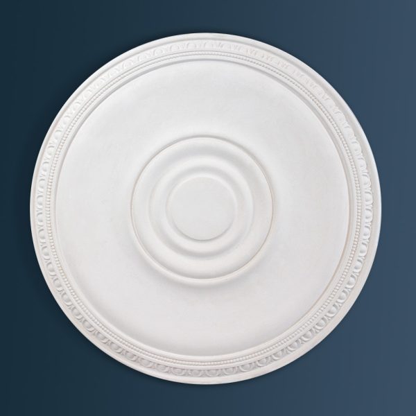 Georgian Plain plaster ceiling rose 520mm diameter with traditional Ornate, Egg & Dart detail