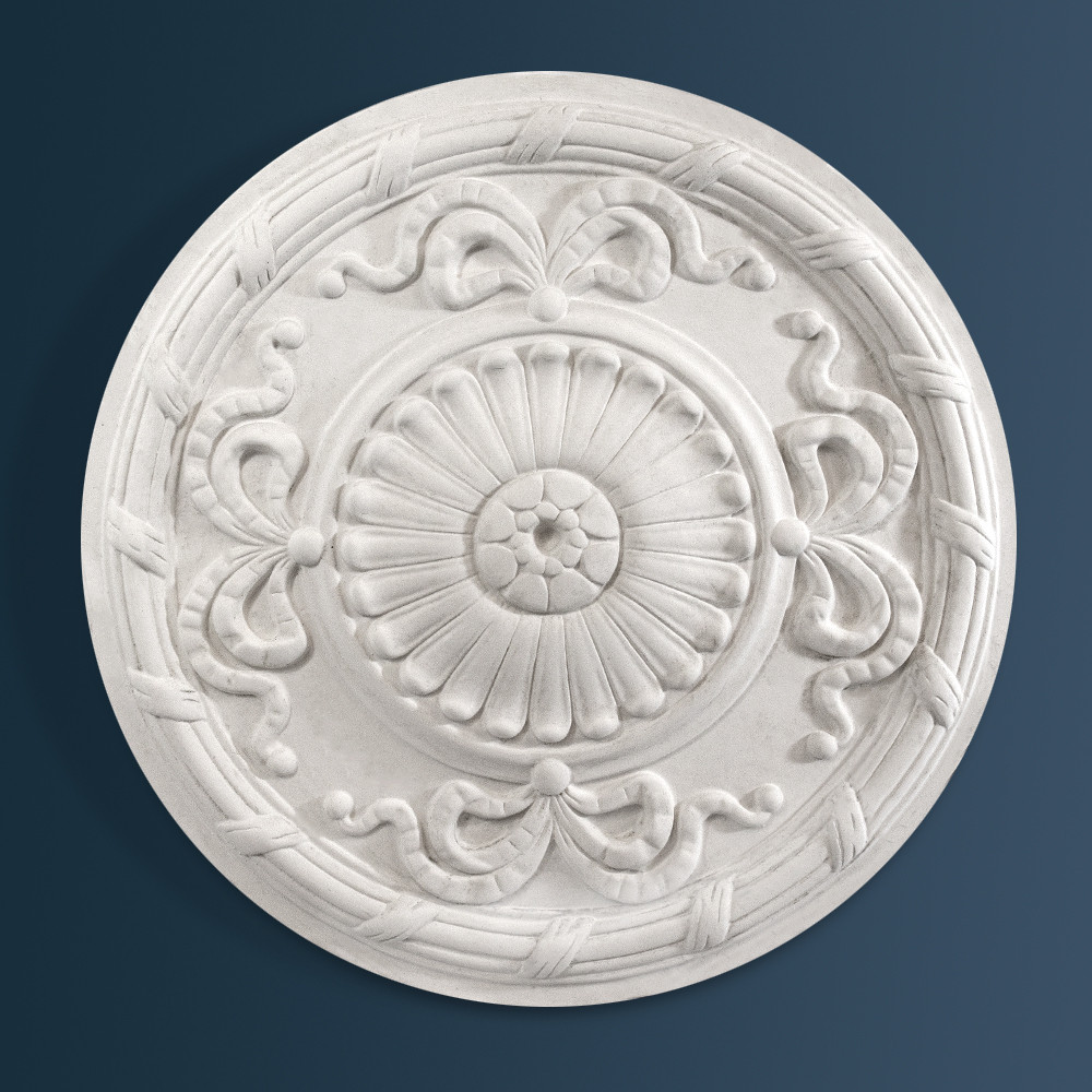 Small Reed and Ribbon Plaster Ceiling Rose Georgian plaster ceiling rose 440mm diameter with traditional Ornate detail