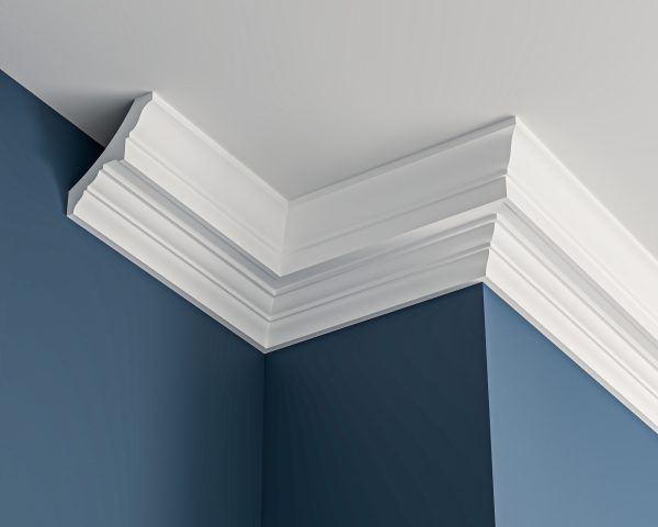 Georgian plaster cornice 115x105mm - 3.0m, in a Plain design