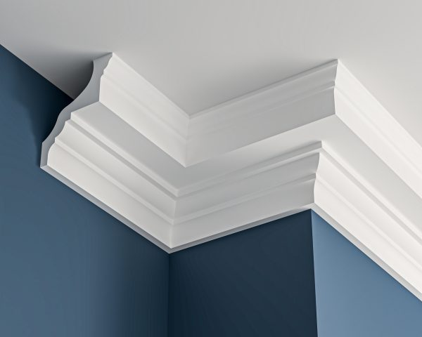 Georgian plaster cornice 138x175mm - 3.0m, in a Plain design