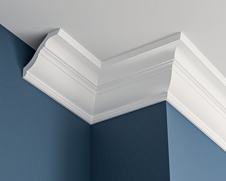 Georgian plaster cornice 145x153mm - 3.0m, in a Plain design