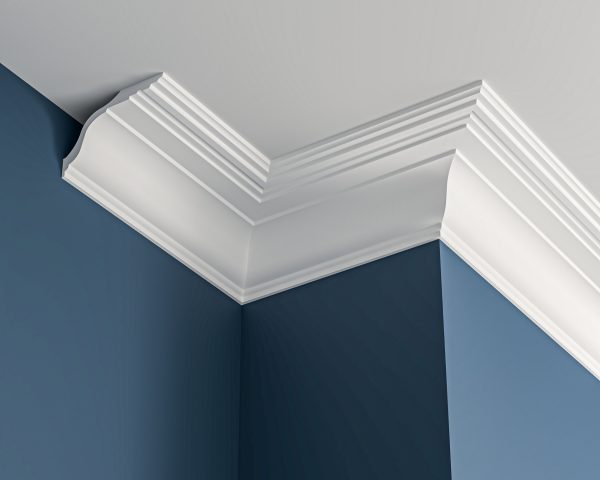Georgian plaster cornice 165x105mm - 3.0m, in a Plain Ogee design