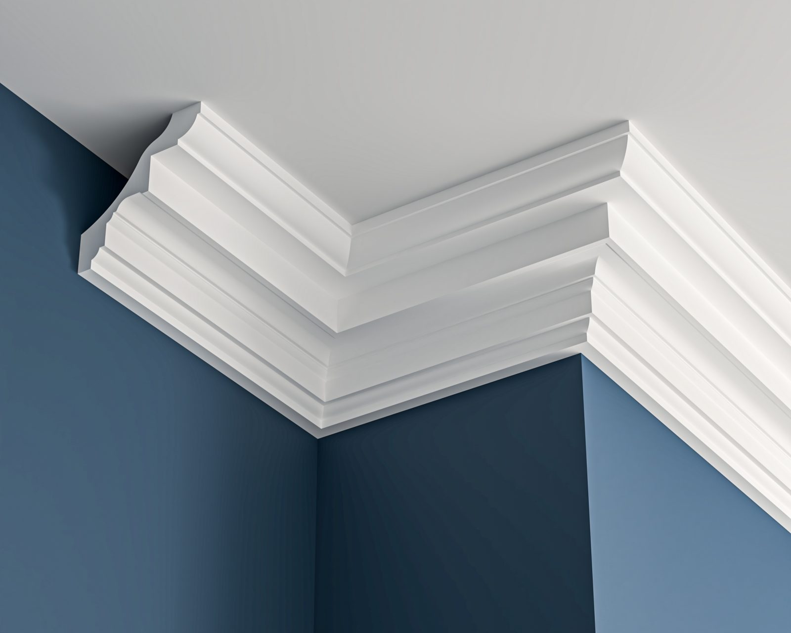 Large Georgian Straight Plaster Cornice Georgian plaster cornice 180x170mm - 3.0m, in a Plain design