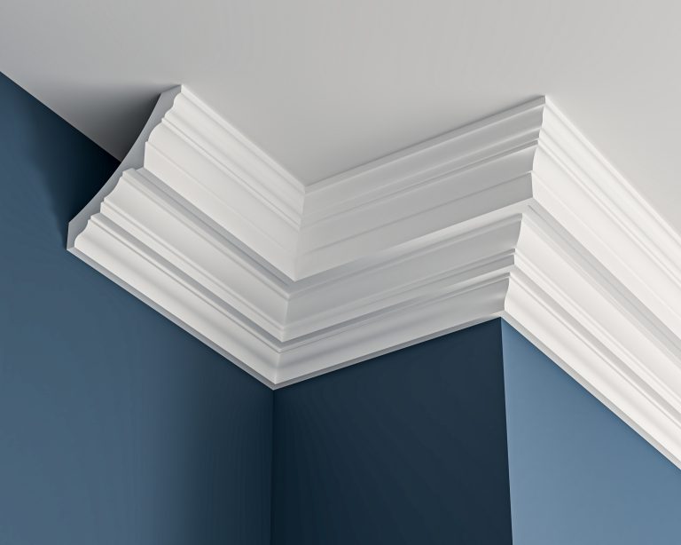 Georgian plaster cornice 180x195mm - 3.0m, in a Plain design