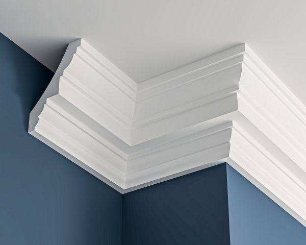 Georgian plaster cornice 85x125mm - 3.0m, in a Plain design